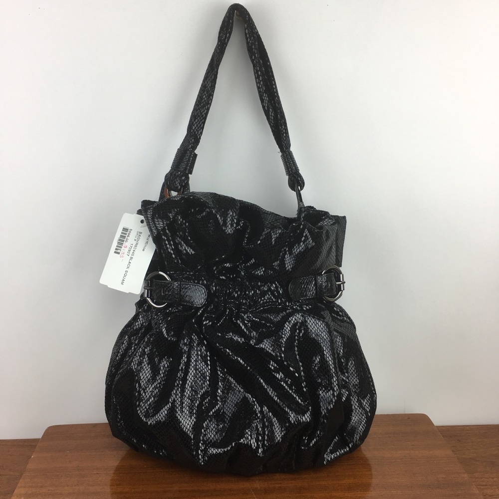 New Van Eli shiny faux snakeskin handbag